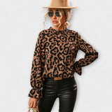 Kayla | Blūze ar leoparda apdruku