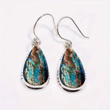 Strålende Turkis Boho Øreringe