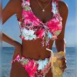 Bikinis Ziedi Leoparda Pārlikums