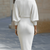 Lyvia - Eleganta Ikdienas Midi Kleita
