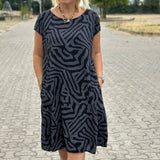 FIONA - Apaļā kakla vasaras kleita