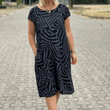 FIONA - Apaļā kakla vasaras kleita