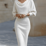 Lyvia - Eleganta Ikdienas Midi Kleita