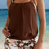 Tankinis Blumig Druck Boy Short