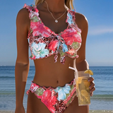 Bikinis Ziedi Leoparda Pārlikums