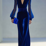 Gunta | Elegancki Jumpsuit z Aksamitnego Materiału