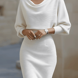 Lyvia - Eleganta Ikdienas Midi Kleita