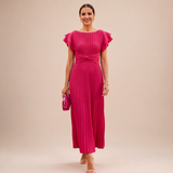 Seraphina | Elegants Plīvēts Maksidress ar Vērpi
