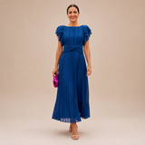 Seraphina | Elegants Plīvēts Maksidress ar Vērpi