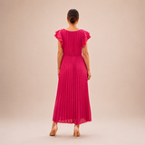 Seraphina | Elegants Plīvēts Maksidress ar Vērpi