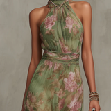 Eugenie - Eleganta Ziedu Maxi Kleita