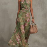 Eugenie - Eleganta Ziedu Maxi Kleita