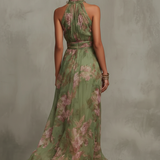 Eugenie - Eleganta Ziedu Maxi Kleita