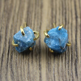 Uregelmæssig Mineral Fire Klo Stud Øreringe