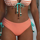 Svītrainais Bikinis Krāsu Blokā