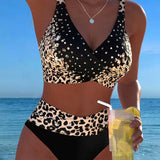 Bikini bralete ar leoparda rakstu