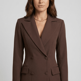 Vani | Deviņos vakarā Blazer mini kleita brūna